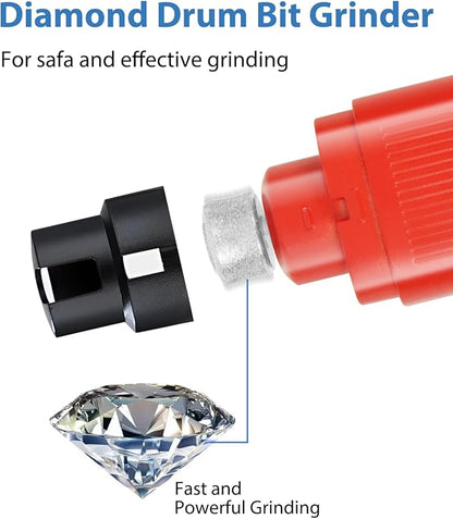 Electric Dog Nail Grinder with 2 Level LED Lights, 2 Speed Super Quiet and Low Vibration Electric Cat Nail Grinder - Rechargeable Pet Nail Grinder for Small Dogs Cats - Red