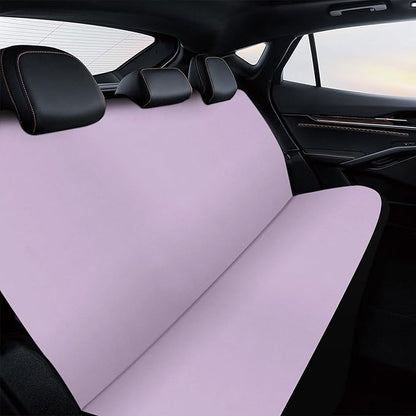 Men's Car Seat Cover, Padded Rear Bench Universal Fit Auto Soft Back Seat Cover, Dirt Proof Dog Car Back Seat Cover Compatible with Light Purple