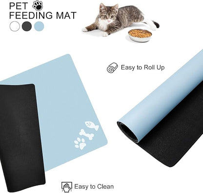 Absorbent Dog Food Mat, No Stains Quick Dry Dog Water Dispenser Mat, Pet Accessories Supplies,Easy Clean Dog Bowl Mat, Multiple Colors, Sizes & Purposes