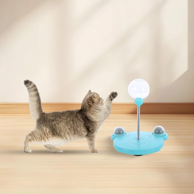 Cat Treat Dispenser Toy, Cat Feeding Ball with Catnip, Interactive Cat Toys, Cat Slow Feeder, Ideal for Cat Play and Stimulate Mental