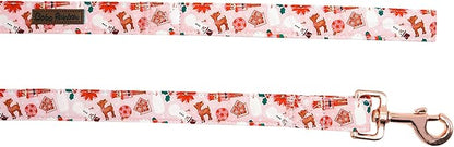 Dog Leash, Christmas Holiday Gingerbread Man Print Boy/Girl Durable Strong Winter Pet Leash Heavy Duty Comfortable Padded Dog Leashes for Small Medium Large Dogs