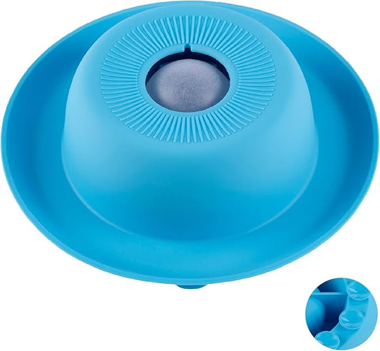PEDAY Non-Slip Anti-Spill Cat Slow Feeder Lick Bowl with Ball, Enrichment Toy for Water, Yogurt & Jam, Dishwasher Safe