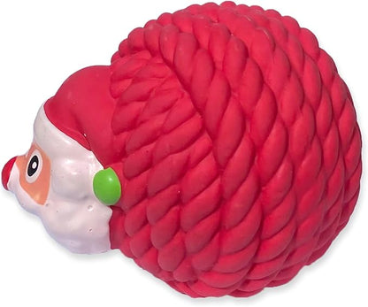 WantChew Latex Dog Squeaky Chew Toy Chrismas Series (Santa Ball)