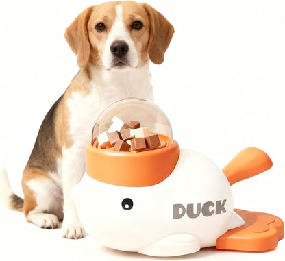 Dog Interactive Treat Dispenser Toy,Slow Feeder Dog Bowl,Dog Interactive Treat Feede Toys,IQ Training and Workout for Cats and Dogs. (Yellow)