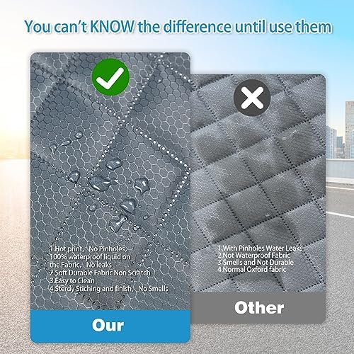 ANOSOSPECIAL Grey Dog Car Seat Cover for Back Seat X-Large,Non-Stick Fur,Pet-Friendly and Waterproof - Universal Fit Interior Protector for Auto, Van, SUV - Ideal for Kids and Pets (X-Large) - Image 6