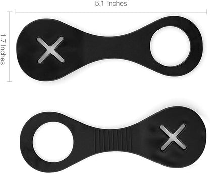 Okydoky Dog Poop Bag Holder Leash Waste Carrier Holder Bicycle (2 Pack)