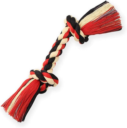 Mammoth Pet Products Flossy Chews Cottonblend Color Rope Bone, Medium, 12-Inch,MultiColored,20004V