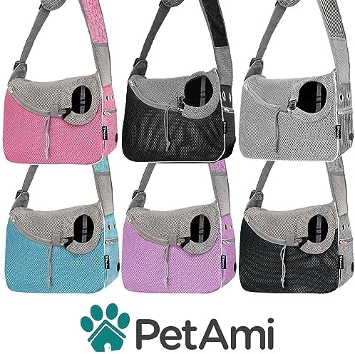 PetAmi Dog Sling Carrier for Small Dogs, Hands Free Crossbody Carrier, Pink - Image 7