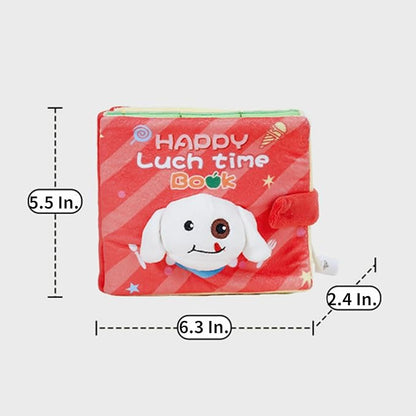 Dog Toy Snuffle Sound Book Series Lunch Space Christmas Goodnight Birthday Scout Themes 3D Puppy Decor Cover Puzzle Toy Dog Accessories for Mental Stimulation & Slow Feeding (Birthday)