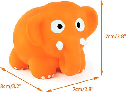 CHIWAVA 3 Pack 3.2'' Squeak Latex Puppy Toy Cute Standing Animal Sets Pet Interactive Play for Small Dogs Assorted Color