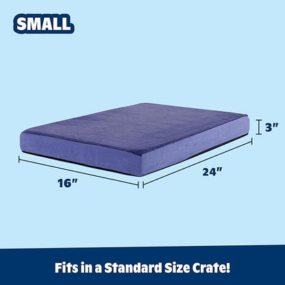 Barkbox Orthopedic Dog Bed with Memory Foam - Comfortable, Durable & Machine Washable Pet Bed - Small - Navy