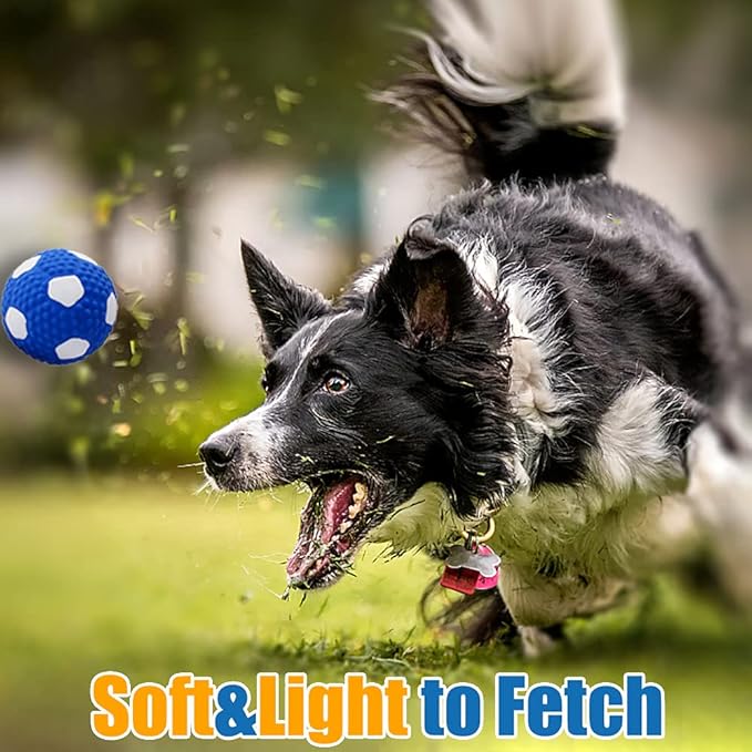 Soft Squeaky Dog Ball 2.56”, Latex Squeaky Dog Toys for Medium Dogs and Small Dogs to Fetch, Chase 3pcs for Small, Medium Breeds