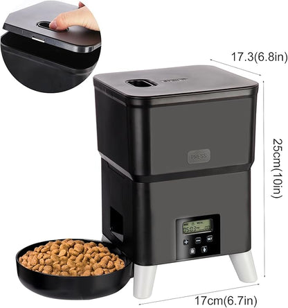 3L Automatic Cat Feeder with Heightened Pet Feeder Programmable Dog Feeder Suitable for Small and Medium Pet Feeders
