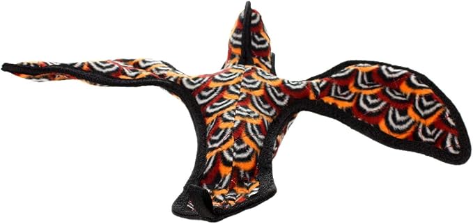 TUFFY - World's Tuffest Soft Dog Toy - Desert - Multiple Layers. Made Durable, Strong & Tough. Interactive Play (Tug, Toss & Fetch). Machine Washable & Floats (Vulture, Large 2 Pack)