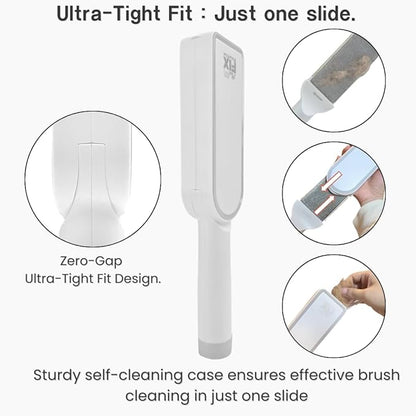 SufurLint 4-in-1 Pet Hair Remover & Grooming Brush - Multi-Functional Cat Deshedding Tool, Reusable Lint Roller for Furniture and Clothing, Reusable, eco-Friendly Remover