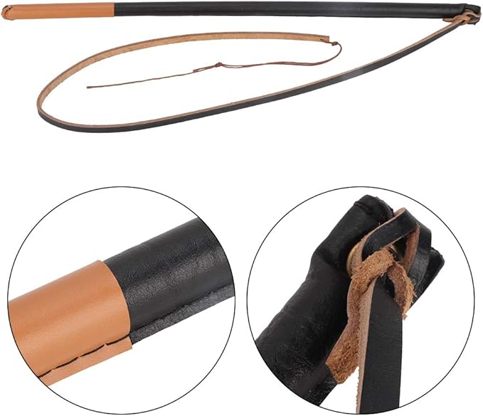 VINGVO Flirt Pole for Dogs, Dog Stick Toy Pet Training Stick Dog Training Tools Dog Training Pulling Chewing Whip Leather Protect Dog Rope Toy Pet Leashes for Small Medium Large Dog
