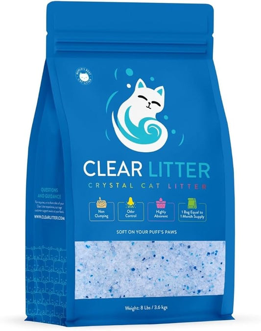 Cat Litter – Premium Lightweight, Non-Clumping, Dust-Free Crystals for Fresh Odor Control, ScoopFree & Easy to Clean, Pretty Kitty Litter for Multi-Cat Homes, Long-Lasting Performance