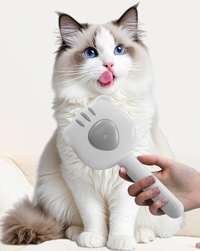 Dog Brush for Shedding, Gentle Self Cleaning Pet Brush with Release Button for Cats and Dogs, Easy to Remove Loose Hair Daily Grooming Tool During Shedding Season