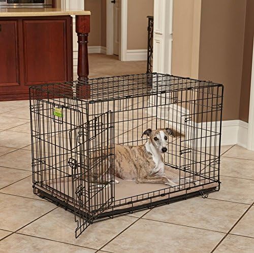 MidWest Homes for Pets Intermediate QuietTime Taupe Micro Terry Pet Bed, Ultra-Soft & Cushioned Crate Pad for 36-inch Crates, Machine Washable - Image 3