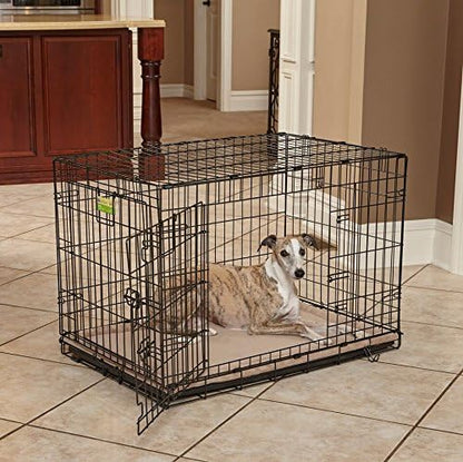 MidWest Homes for Pets Intermediate QuietTime Taupe Micro Terry Pet Bed, Ultra-Soft & Cushioned Crate Pad for 36-inch Crates, Machine Washable - Image 3