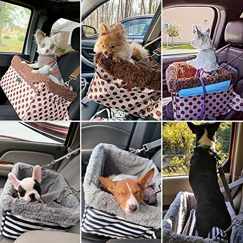 Dog Car Seats for Small Dogs, Upgrade Dog Booster Seat with Metal Frame Construction with Double-Layer Oxford, Perfect for Small Pets,XL-UP TO 20LBS - Image 5
