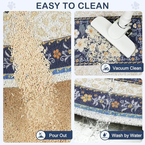 Unicorn Catcher 33"x22" Cat Litter Mat Non-Slip Washable Litter Box Mat - Image 5
