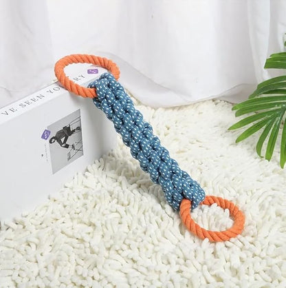 Durable Rope Tug Toy for Dogs – Heavy-Duty Chew Toy with Double Rope Handles – Interactive Dog Toy for Aggressive Chewers & Tug-of-War Play