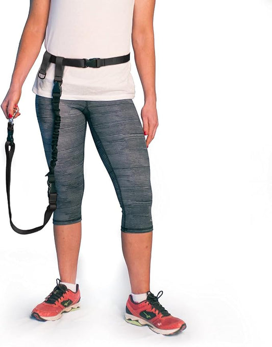 The Buddy System Hands Free Dog Leash and Lunge Buster Pet Leash, Bundle Adjustable Dog Leash for Walking, Running, Training, Exercise with Your Dog-Made in The USA