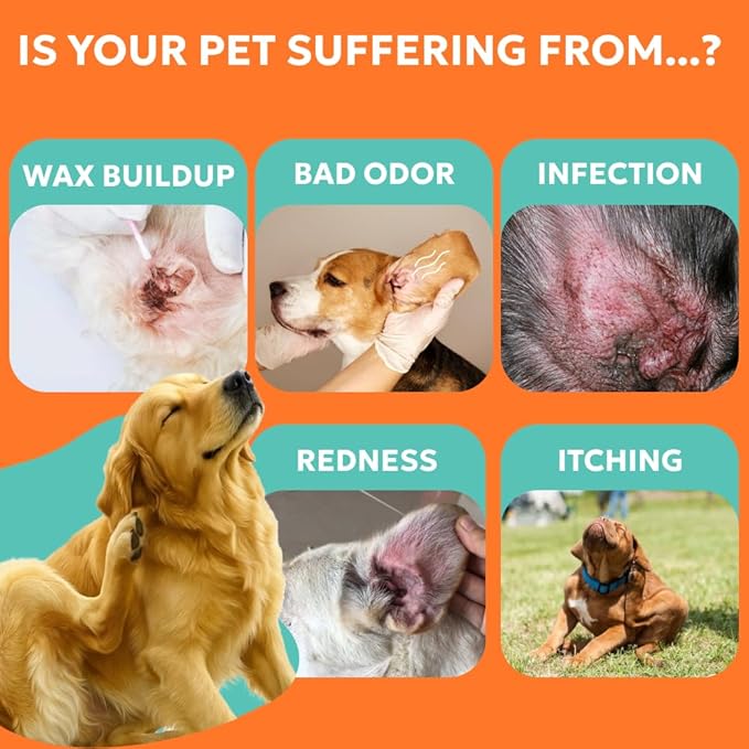 Forticept Dog and Cat Ear Infection Treatment, Dog Ear Drops with 1% Hydrocortisone 2 oz