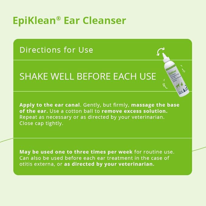 EpiKlean Ear Cleanser for Dogs and Cats, 8 oz