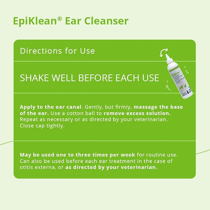 EpiKlean Ear Cleanser for Dogs and Cats, 8 oz