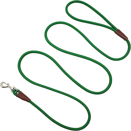 Small Dog Leash, 1/4" by 6/8/10 FT Lightweight Strong Nylon Rope Leash, Bright Classic Lead for Small Pets/Puppy (8ft, Dark Green)