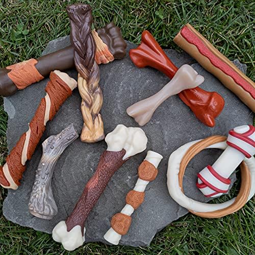 Nylabone Femur Bone Alternative Power Chew Toy for Dogs, Dog Toys for Aggressive Chewers, Beef Flavor, Large - Up to 50 lbs, 1 Count - Image 2