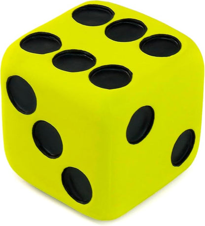 CHIWAVA 4 Pack 1.7" Squeaky Latex Dog Toys Dice Puppy Fetch Interactive Play for Small Dogs