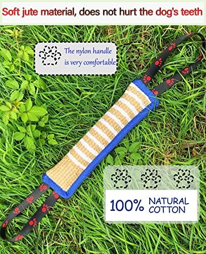 Clysoru Dog Tug Toy Tough Jute Bite Pillow Lasting Training Equipment Puppy to Large Dogs Interactive for Large and Small - Image 4