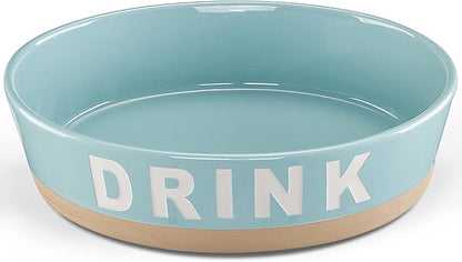 8" Non-Slip Ceramic Dog Bowl, 40 Oz Heavy-Duty Dog Food/Water Dish, Pet Feeding Bowl for Small and Medium Dogs, Food Grade Porcelain Pet Feeder Bowl, Microwave and Dishwasher Safe