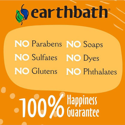 earthbath, Wild Cherry 3-in-1 Puppy Deodorizing Spritz - Dog Odor Eliminator for Strong Odor, Cruelty-Free Dog Cologne, Wash Spray, Made in USA, Bathing Supplies - 8 Oz (1 Pack)