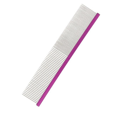 Metal Dog Comb, Stainless Steel Cat Comb for Removing and Knots Dog Combs with Rounded Ends for Long and Short Haired Breeds