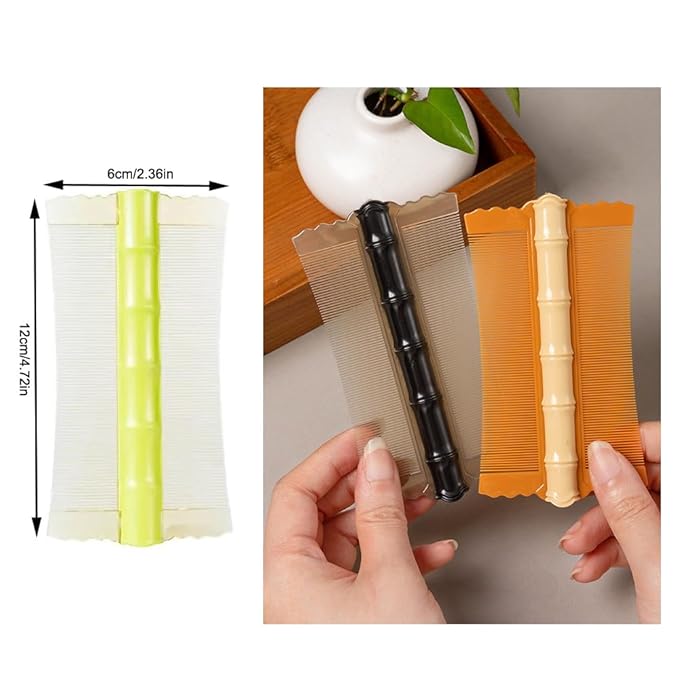 6 Pack Flea Lice Combs Double Sided Fine Tooth Pet Tear Stain Remover Combs Flea Combs Flea Removal Tool Pet Grooming Tool for Dog Cat Loose Fur Undercoat Dander Kitten Rabbit Guinea Pig Ferret