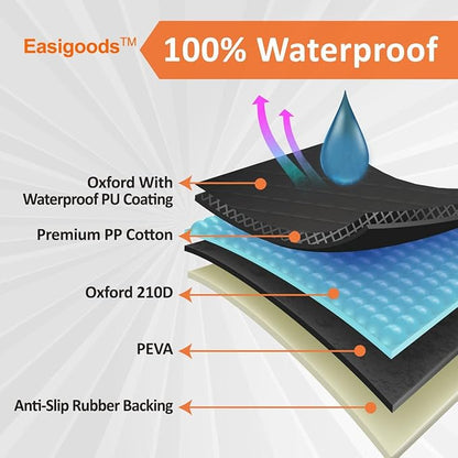 Waterproof,Scratch Resistant Car Backseat Cover for Dogs and Pets.Backseat Protector for Small,Medium,Large Cars SUV Truck.Mesh Window,Useful 3 Pockets,Kid-and-Dog Shareable Backseat