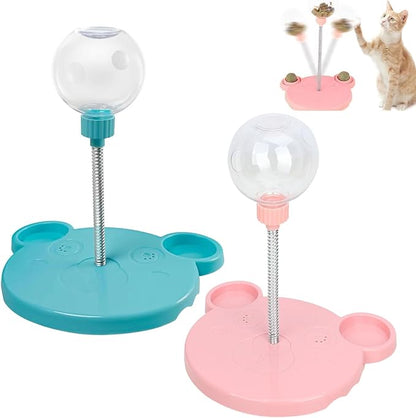 Leaking Treats Ball Pet Feeder Toy, Pet Toy Treat Dispenser,Interactive Pet Toy,Slow Feeder,Funny Pet Leaking Ball Cat Dog Slow Feeders,Feeder for Cats & Dogs for Hunting Chasing and Exercise (Mix*2)