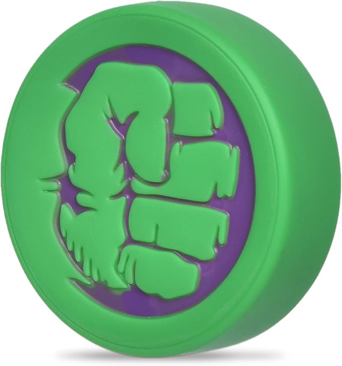 Marvel Comics for Pets Vinyl Hulk Dog Toy | Small Squeaky Dog Toy The Incredible Hulk Fist Logo Comics Collection Squeaky Dog Toys Small Dog Toy, 4 Inch (Pack of 2)