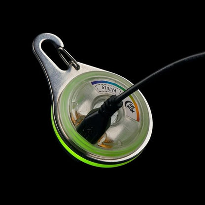 Nite Ize SpotLit XL Rechargeable Collar Light - Disc-O Select - Clip-On Pet Accessory for Nighttime Visibility - Color-Changing LED - Stainless Steel Carabiner Clip - Weather-Resistant