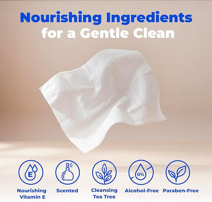 Best Pet Supplies 8" x 9" Large Dog Wipes - Cleaning and Deodorizing for Paws and Coat - Gentle Formula with Tea Tree Vitamin E for Puppies and Cats - 400 Count
