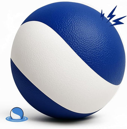Squeaky Dog Toy – Durable Rubber Dog Ball for Medium & Large Dogs, Tough Interactive Fetch Toy for Chewers, Outdoor Training & Play Ball, Floating Water Play Gift.Ocean