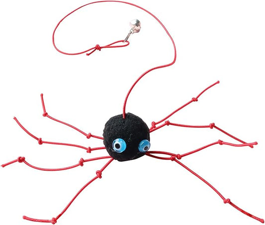 Cat Wand Spider Refills, Teaser Wand Cat Toy Replacement, Spider Replacement Refills, Cat Spider Toys, Interactive Cat Toy Attachment for Indoor Cats and Kitten, (Red)