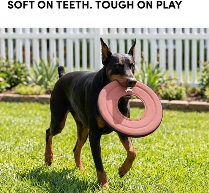 OllyDog Super Flyer Dog Flying Disc – Floating Fetch Toy for Water Play, Soft Eco-Friendly Recycled Fabric, Gentle on Teeth, 11" for Medium & Large Dogs (Desert, 11") - Image 3