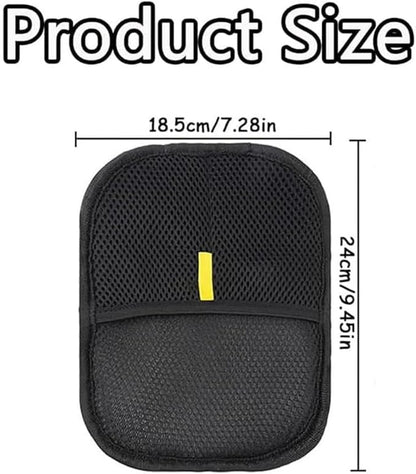Pet Hair Remover Electrostatic Gloves, Pet Hair Remover Glove Washable, Reusable Cat Dog Grooming Mitt for Couch, Furniture, Carpet, Car Seat (Black+Yellow)