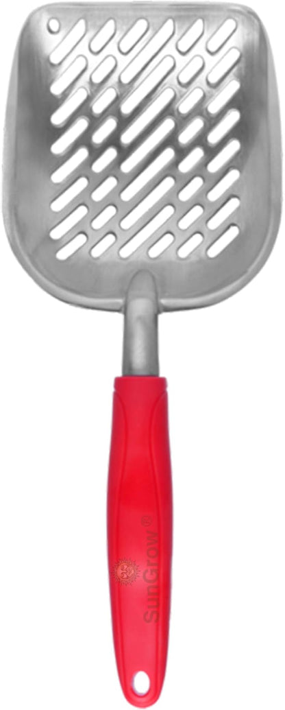 SunGrow Large Cat Litter Scoop, Life Transforming Cat Scooper, Reduces Hand Fatigue, Saves Clear Litter, Makes Scooping Faster and Easier