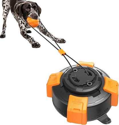 Interactive Suction Cup Dog Toy for Boredom Relief, Tug of War and Self Play with Rope and Rubber Ball, Dog Toys to Keep Them Busy Indoors Or Outdoors (bo)